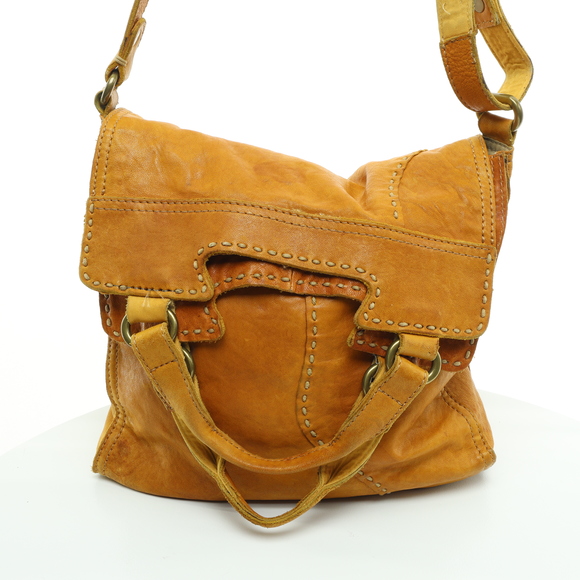 Lucky Brand Abbey Road Handbag Crossbody Purse Leather 19x11x3 Brown - Picture 3 of 16